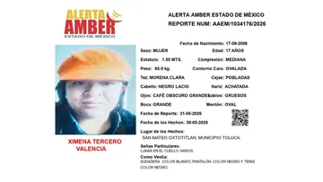 Alerta Amber: Se busca a Ximena Tercero Valencia; desapareció en Toluca