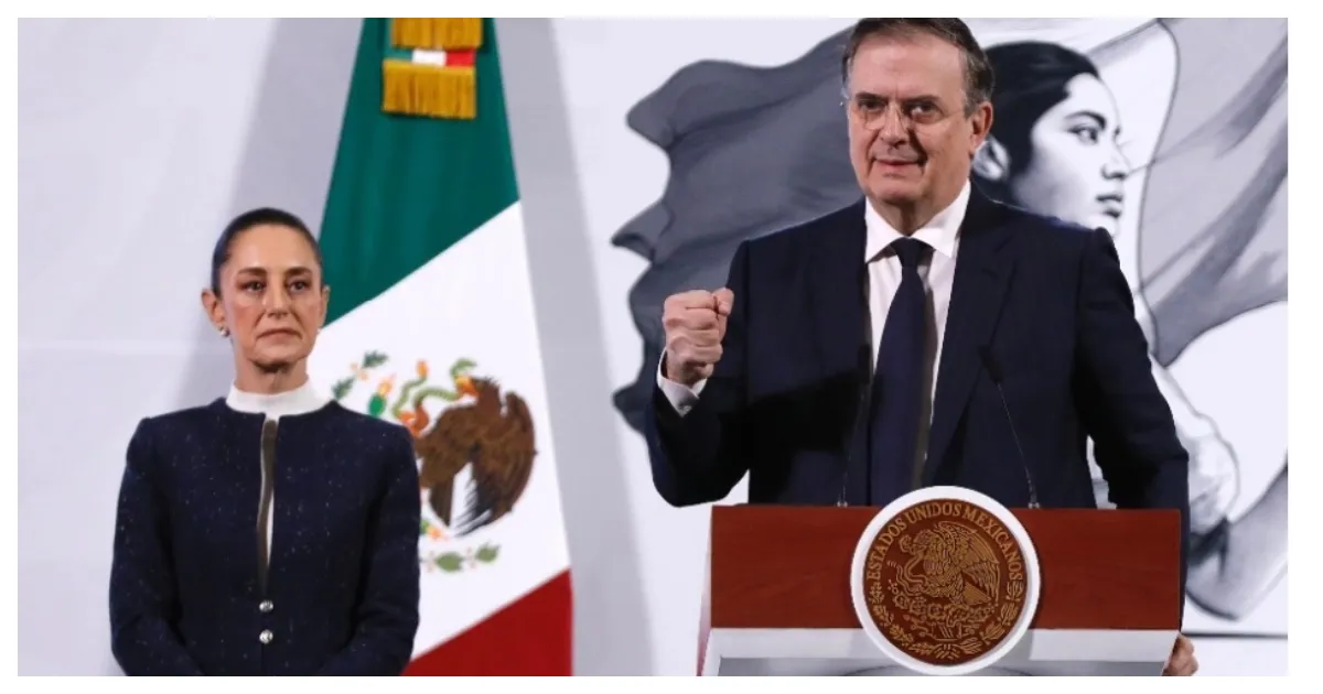 Marcelo Ebrard desde Palacio Nacional.