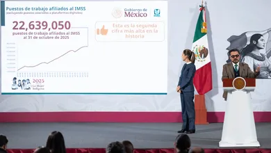 IMSS registra cifra histórica de empleos formales al cierre de octubre, con más estabilidad, mejores salarios y más mujeres en el mercado laboral.