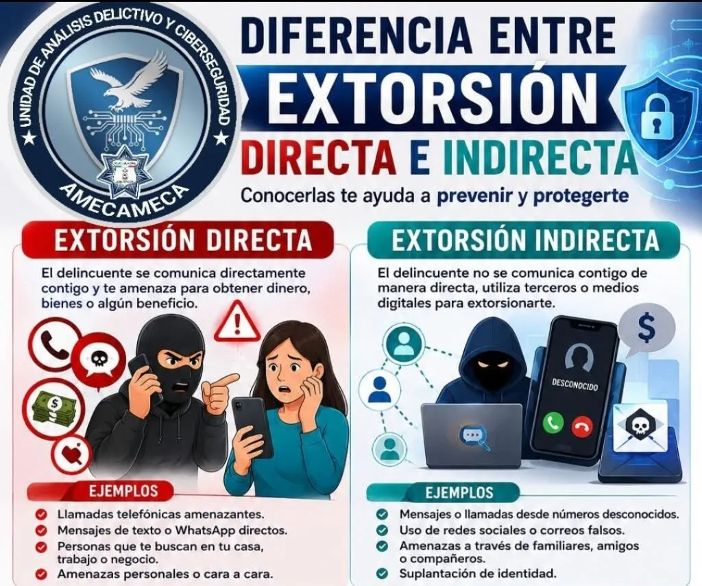 Policía advierte sobre nuevo modelo de extorsión a familiares de desaparecidos en Amecameca