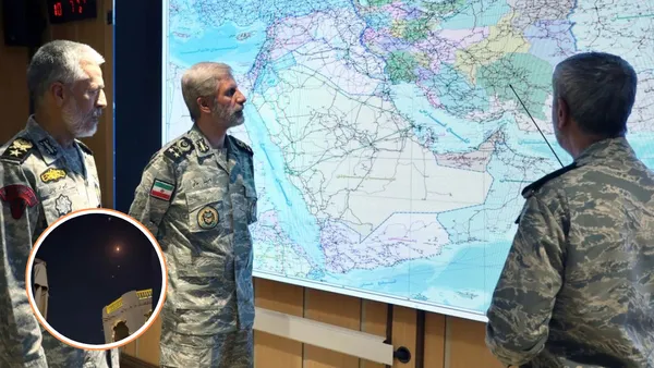 Misiles lanzados por Irán impactaron bases militares de EU en Qatar e Irak.
