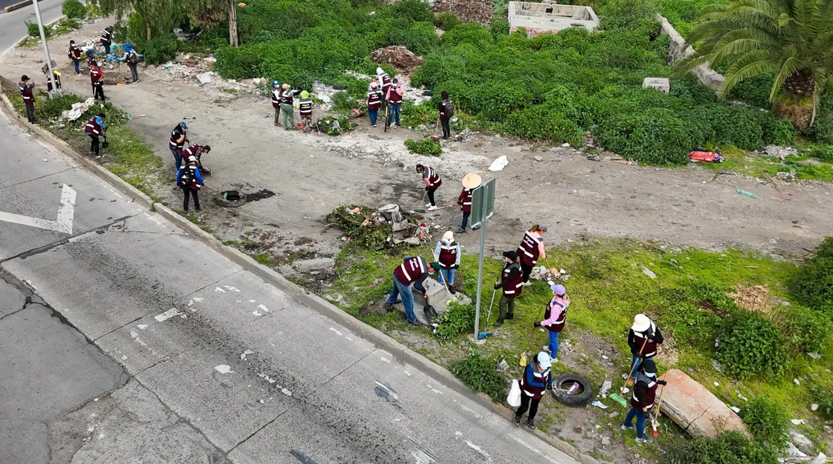 Realizan mega jornada de limpieza en Nezahualcóyotl