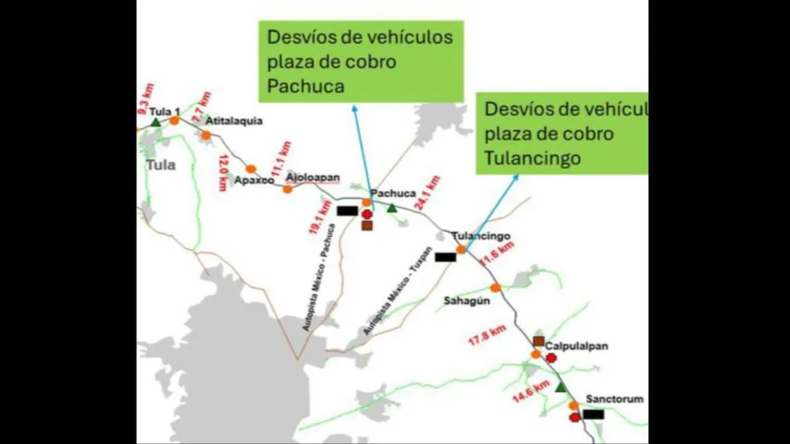 Hacen desvío hacia otras autopistas por bloqueo en el Arco Norte
