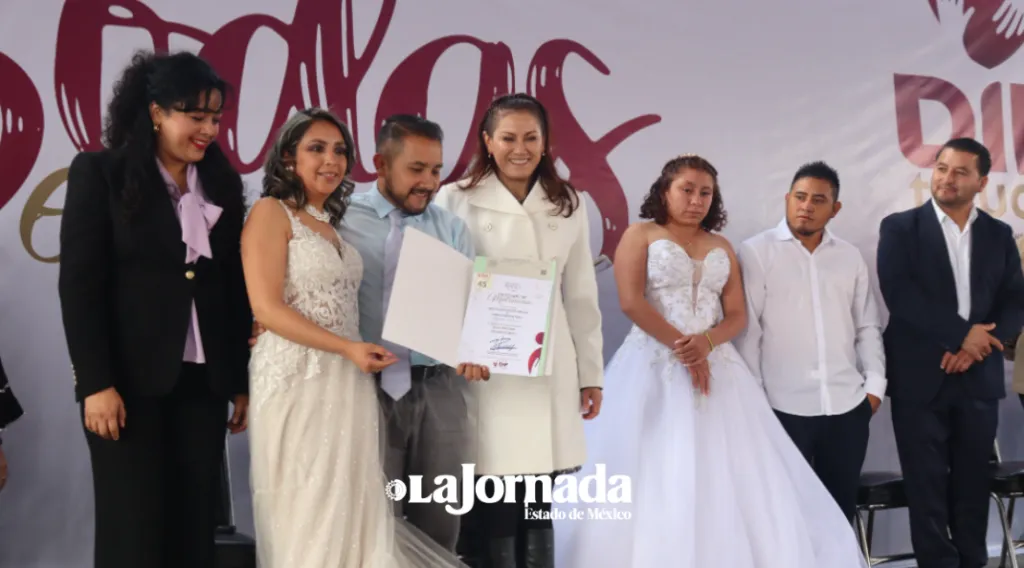 ¡Toluca es amor! Realiza segunda edición de bodas comunitarias con 241 nuevos matrimonios