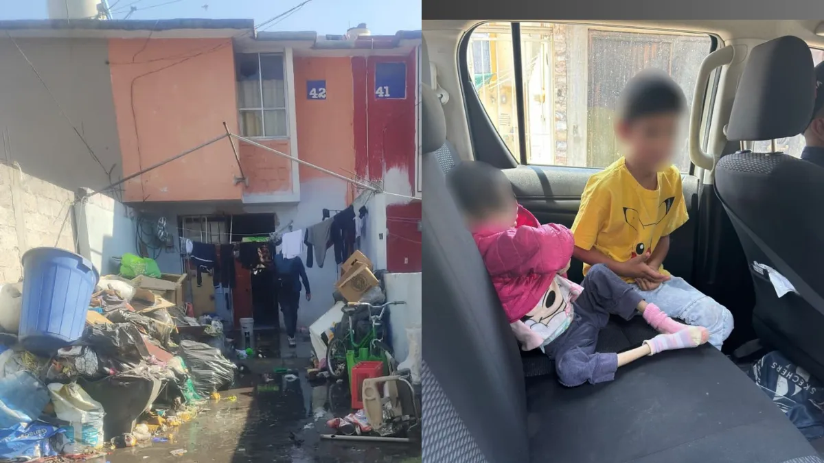 En Ecatepec rescatan a dos menores desnutridos y maltratados