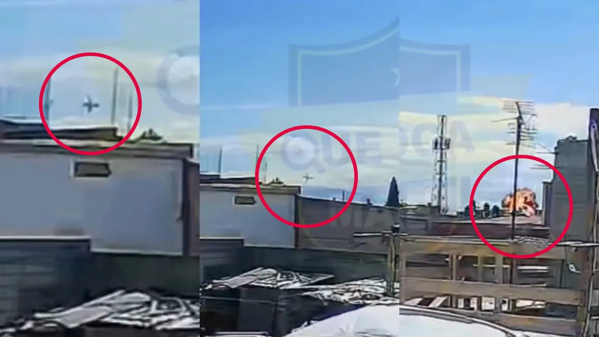 El colapso de avioneta en Toluca quedó registrado en un nuevo video que muestra el instante exacto del impacto, ocurrido a minutos de aterrizar.
