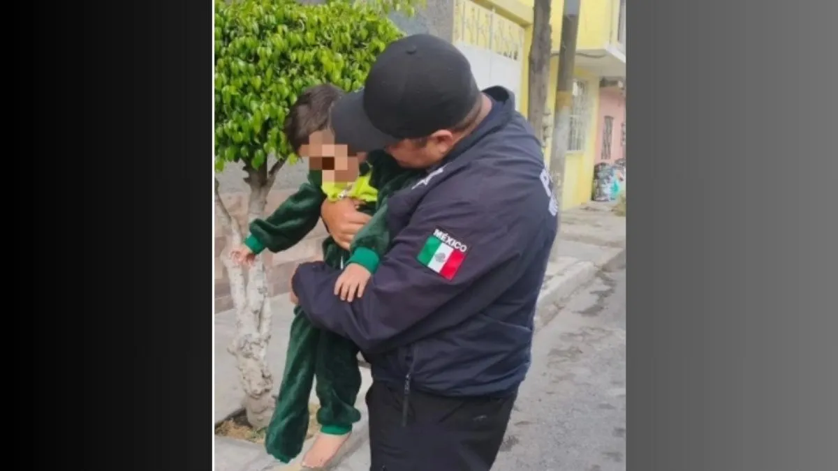 Policía salva a menor en Nezahualcóyotl, aplicó maniobra de Heimlich