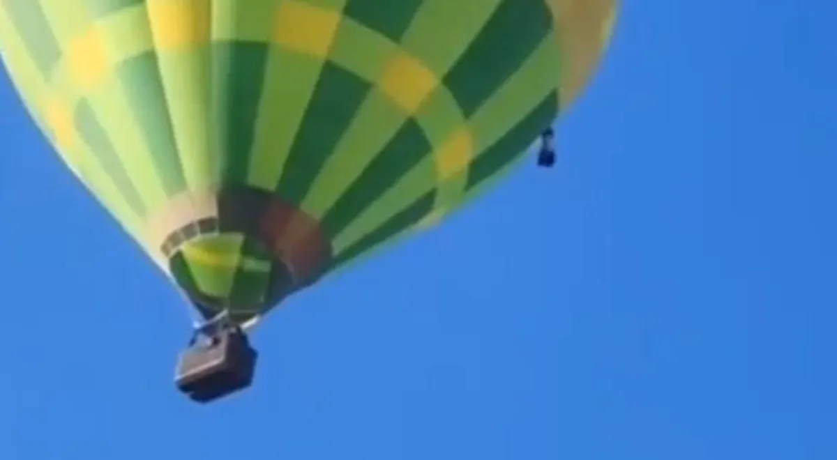 Globo aerostático impacta antena de seguridad en Teotihuacán; no hubo heridos