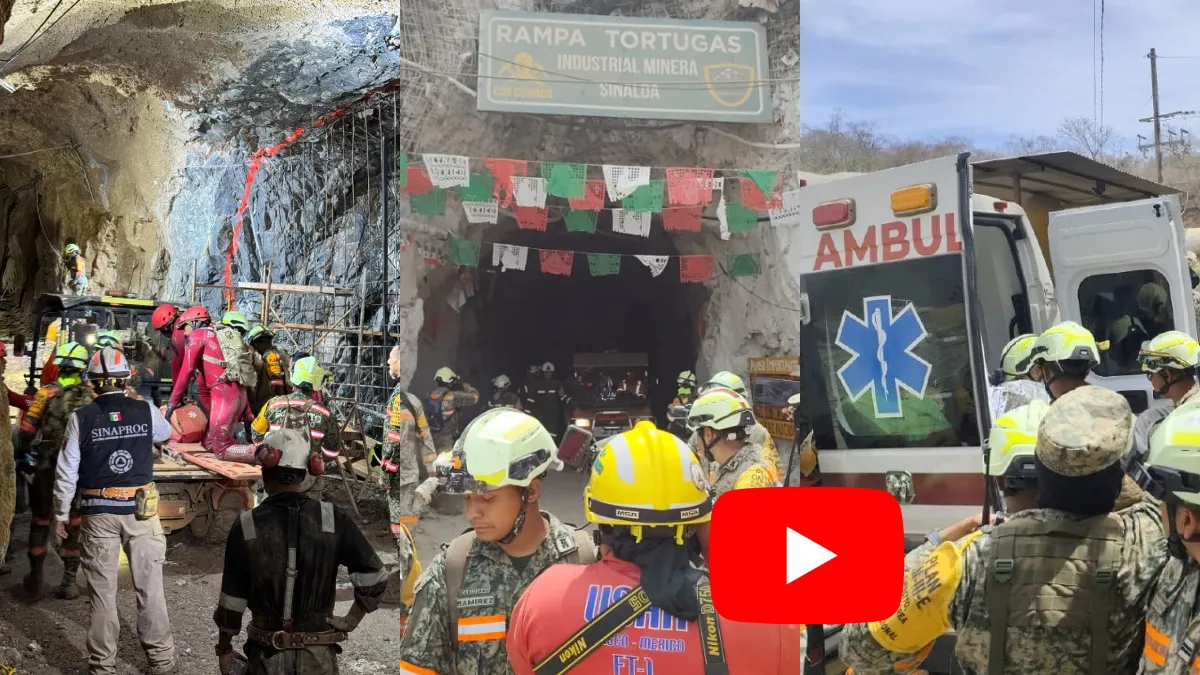 Rescatan con vida a minero en Sinaloa tras 14 días atrapado en la Mina Santa Fe; autoridades revelan el momento exacto del hallazgo.