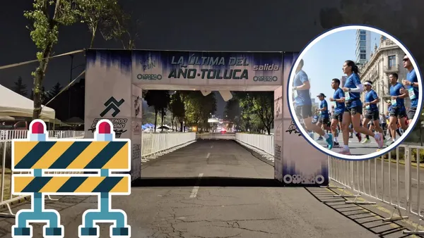 Calles de Toluca cerradas por carrera atlética de Fin de Año hoy 28 de diciembre