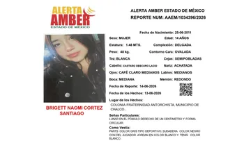 Alerta Amber: Se busca a Brigett Naomi Cortez Santiago, desaparecida en Chalco
