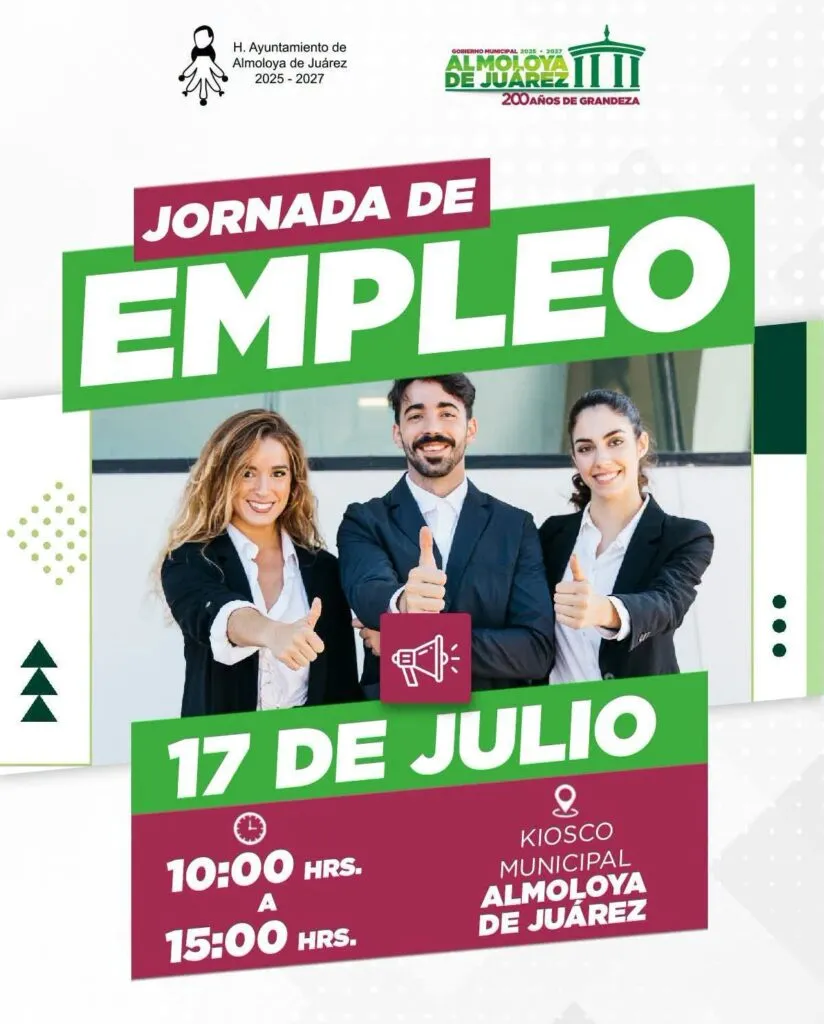 ¿Buscas empleo? Almoloya de Juárez realizará Jornada con vacantes para diversos perfiles