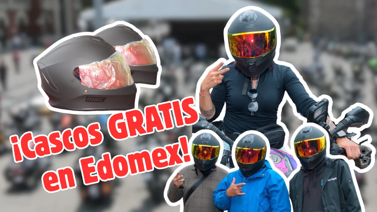 Motociclistas del Edomex ya pueden obtener un casco certificado gratis.