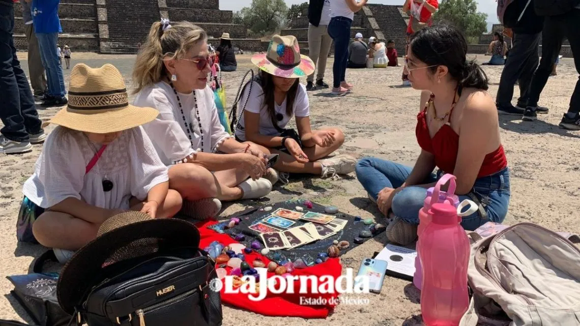 Viento refrescante se percibió durante el eclipse solar en Teotihuacán