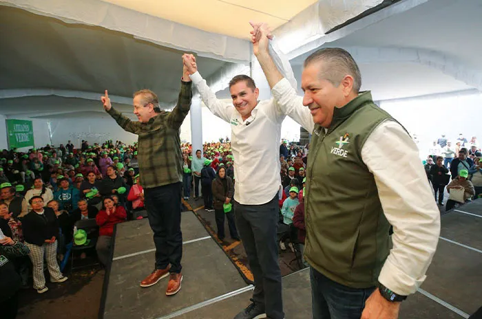 Eruviel Ávila, Ariel García y Héctor García respaldan a Luis Montaño en Atizapán