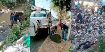 SAPASA refuerza limpieza en Presa Madín y retira más de 11 mil toneladas de basura