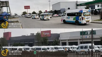 Transportistas y taxistas realizan movilizaciones en Teoloyucan y Tepotzotlán