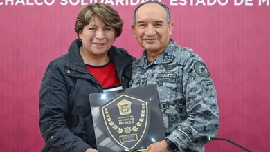 Delfina Gómez inaugura cuartel de la GN en Chalco