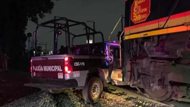 Tren arrolla a patrulla de Teoloyucan