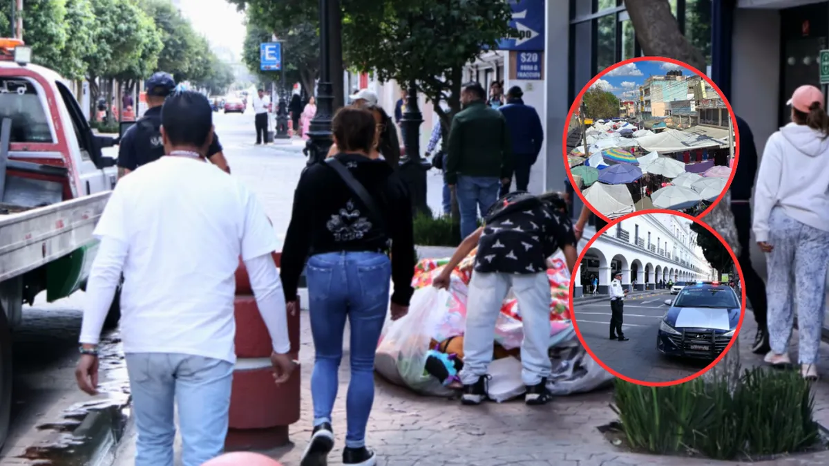 Toluca despliega operativo contra ambulantaje en Los Portales