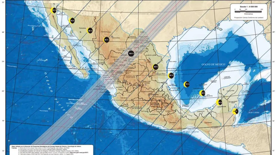 Próximo eclipse solar será en abril, en Edomex comienza preparativos para obsérvalo