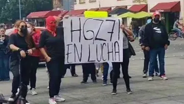 Trabajadores del Hospital General del IMSS en Chalco se suman a protestas