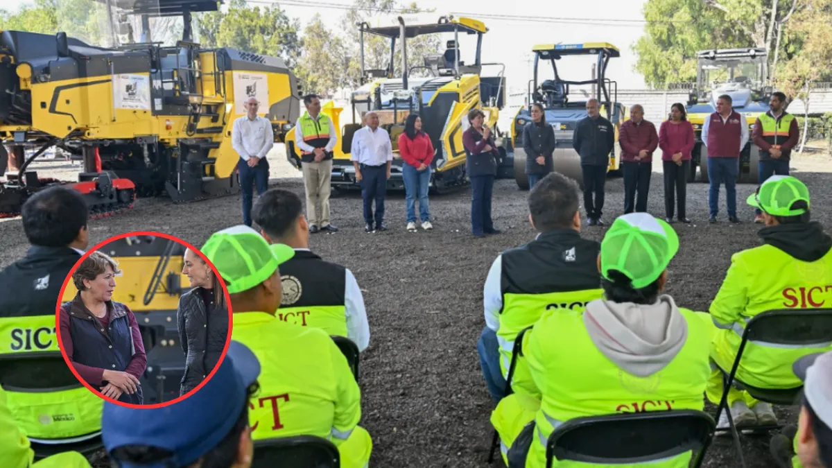 Entregan Trenes de Pavimentación para rehabilitar vialidades del Oriente del Edomex