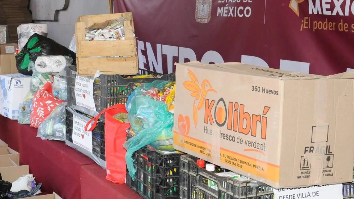 Edomex: Llegan 470 toneladas de ayuda humanitaria de mexiquenses a Guerrero