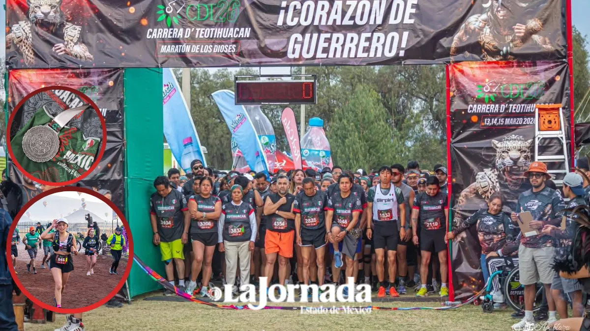 Maratón de los Dioses reúne a miles de corredores en Teotihuacán