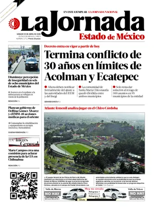 La Jornada Edomex | 25 de abril de 2026