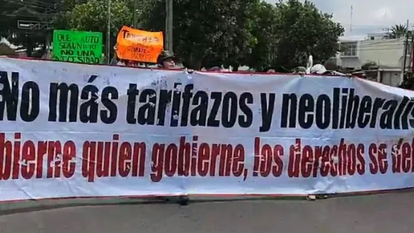 Movilización contra el tarifazo comienza en Toluca