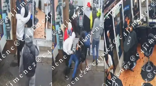 Autoridades aseguran barbería tras ataque armado en la colonia Agrícola Oriental; cinco detenidos en operativo.
