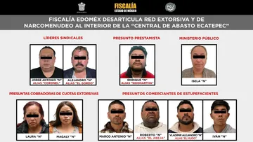 FGJEM desarticula red extorsiva y de narcomenudeo en la Central de Abasto Ecatepec