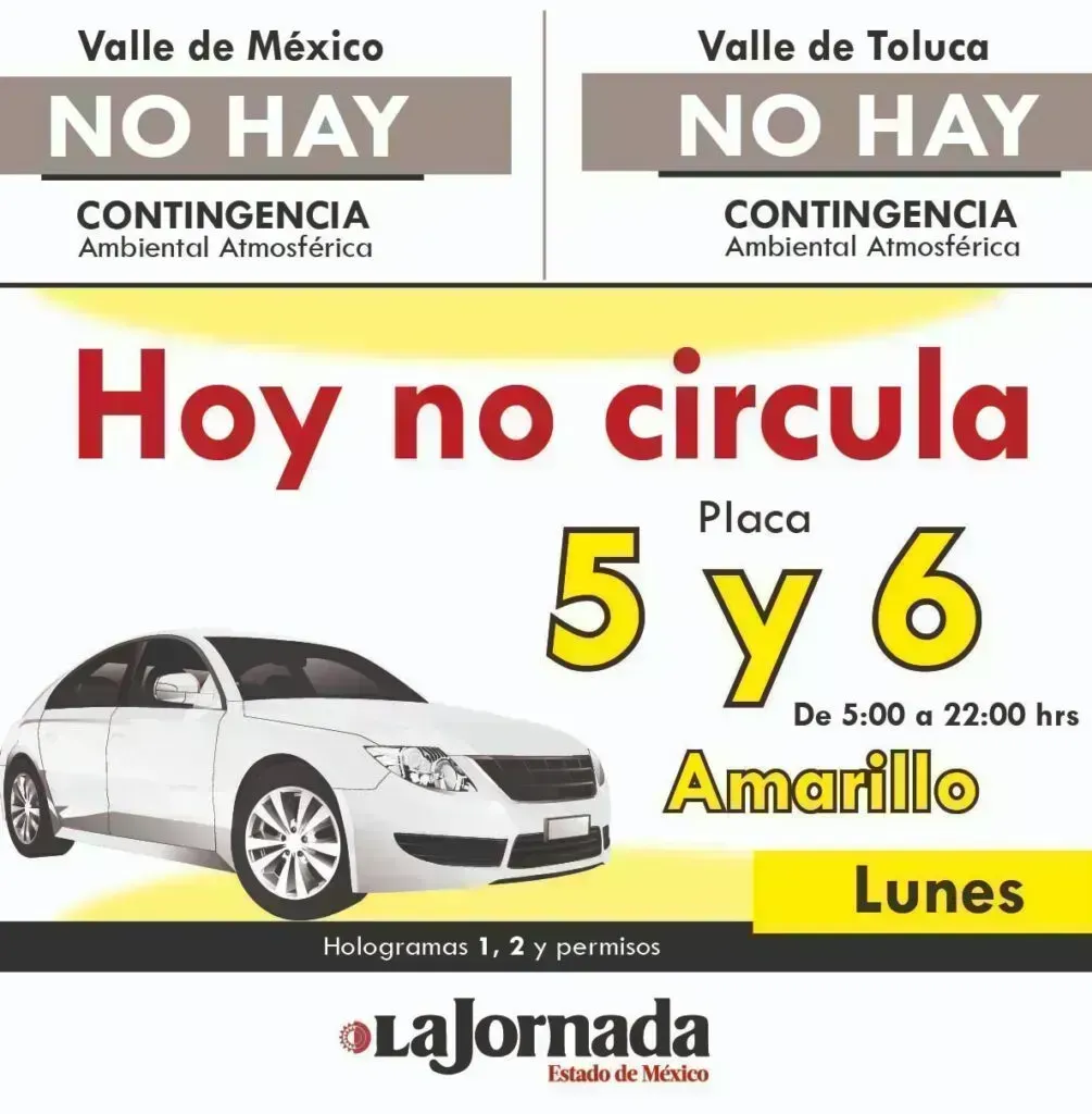 Hoy No Circula Lunes: ¿Qué autos no circulan este 08 de junio?