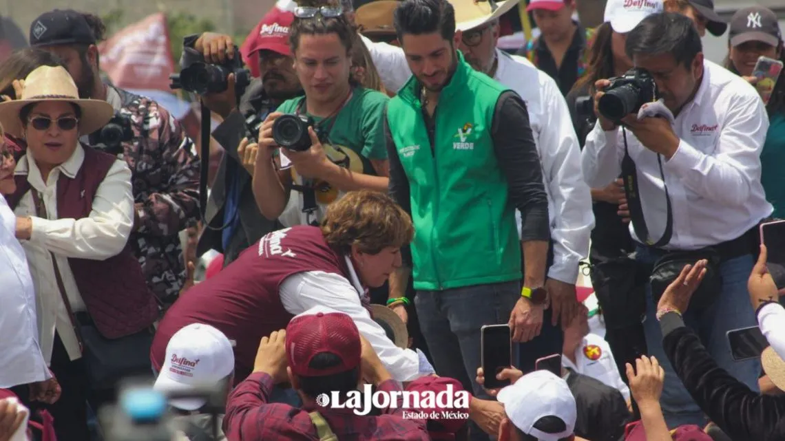 Delfina Gómez en cierre de campaña en Toluca ofrece transición frente a un siglo del PRI 