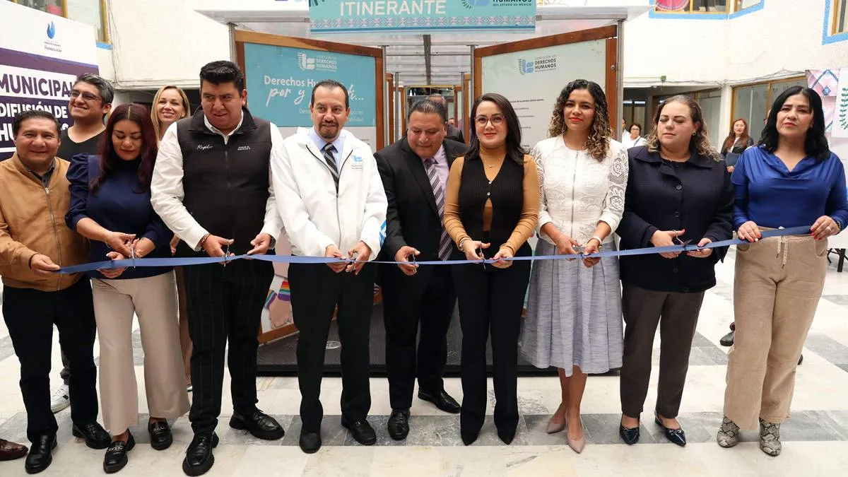 Huixquilucan promueve cultura de Derechos Humanos con pabellón itinerante
