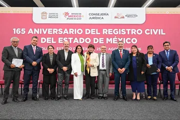 Delfina Gómez encabeza 165 Aniversario del Registro Civil: Reporta 1.7 millones de servicios en Edomex