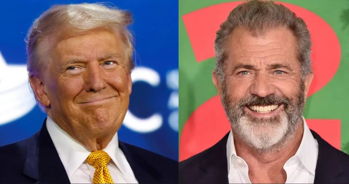 “Tiene el cociente intelectual de una valla”: Mel Gibson apoya a Trump y critica a Kamala