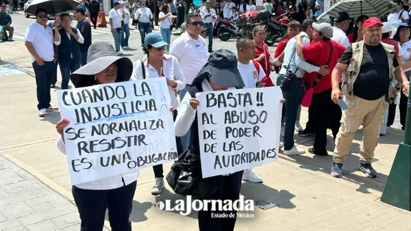 Protestan por presuntas irregularidades en la Jurisdicción Sanitaria de Texcoco