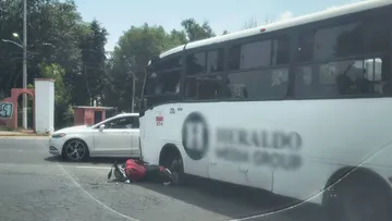 Camión arrolla a motociclista en Las Alamedas