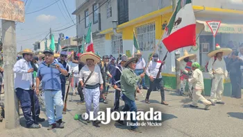 Comunidad de La Conchita Coatipac, Calimaya, representa la Batalla del 5 de Mayo