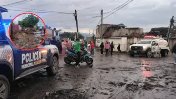 Reportan afectaciones en Chalco por intensas lluvias y escurrimientos
