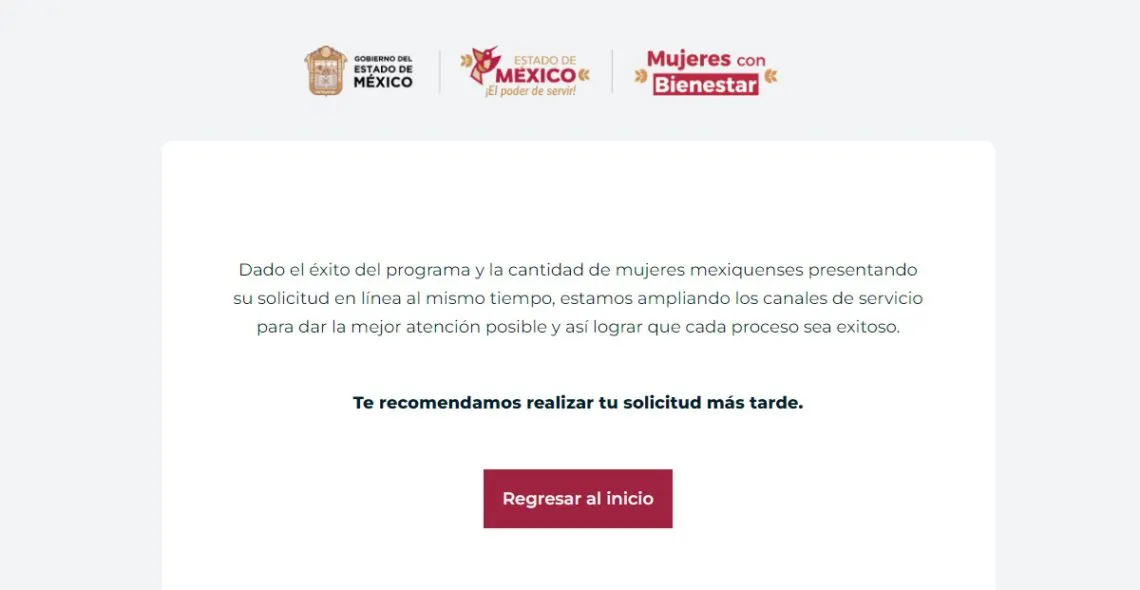 Mujeres con Bienestar: ¡Paciencia!, saturan página para registro