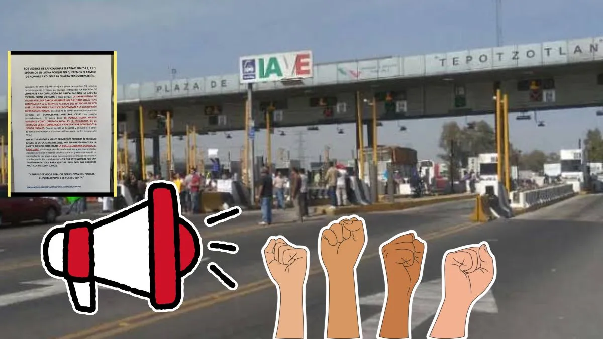 Vecinos de Fimesa Tultitlán se movilizarán este jueves en la caseta de Tepotzotlán