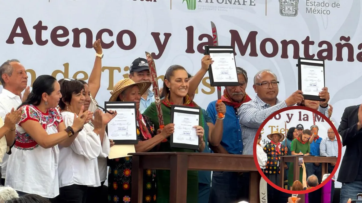 Sheinbaum restituye tierras al ejido de Atenco a 20 años de la represión