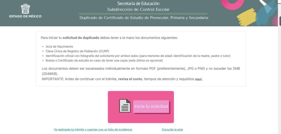 Cómo Sacar el Certificado de Estudios De Educación Básica Edomex 2023 en línea