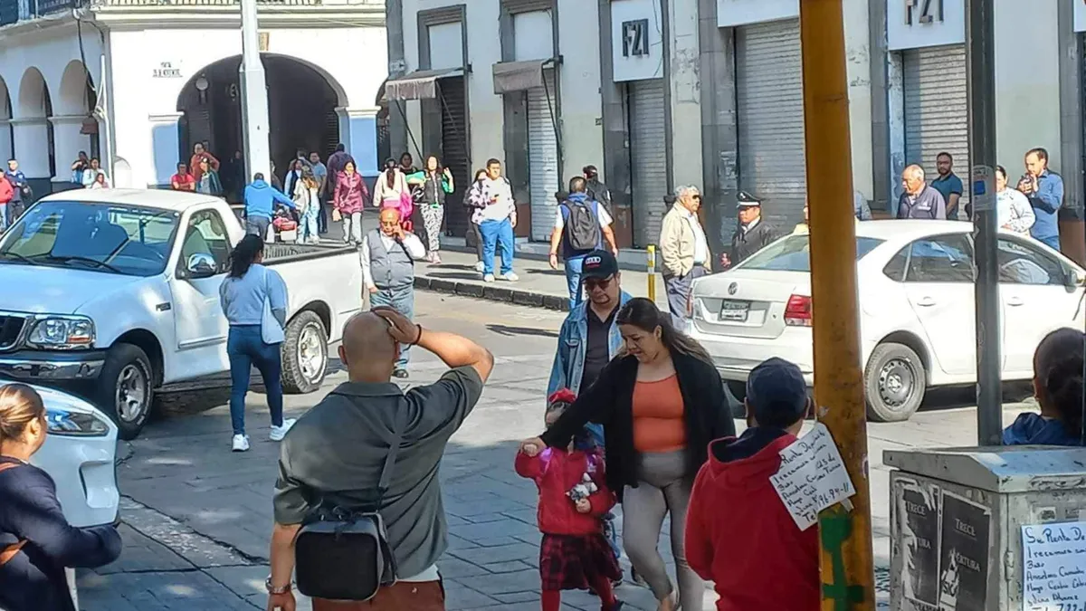 Reportan accidente en el centro de Toluca
