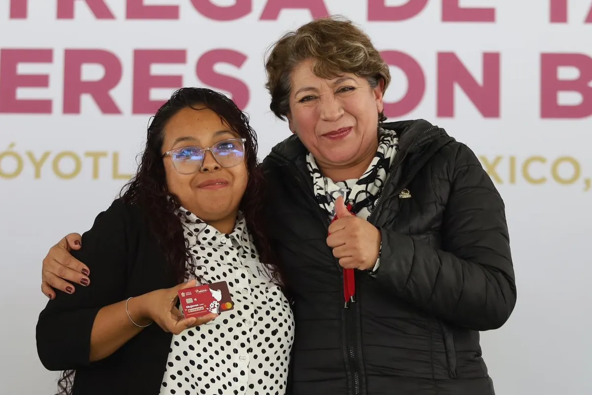 Foto del programa Mujeres con Bienestar Edomex cuyo primer depósito será este mes.