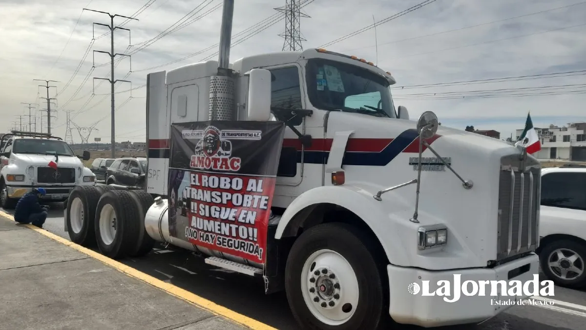 Transportistas mexiquenses se suman a la movilización nacional