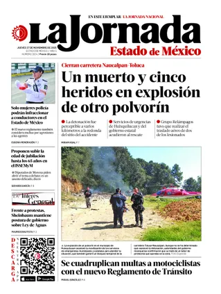La Jornada Edomex | 27 de noviembre de 2025